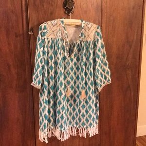 Roller Rabbit sweet cover up top